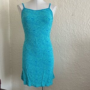 Zara Turquoise Blue Lime Green Swirl